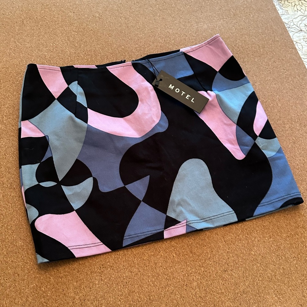 MOTEL IMA SKIRT - Abstract Purple - Sz M - NWT